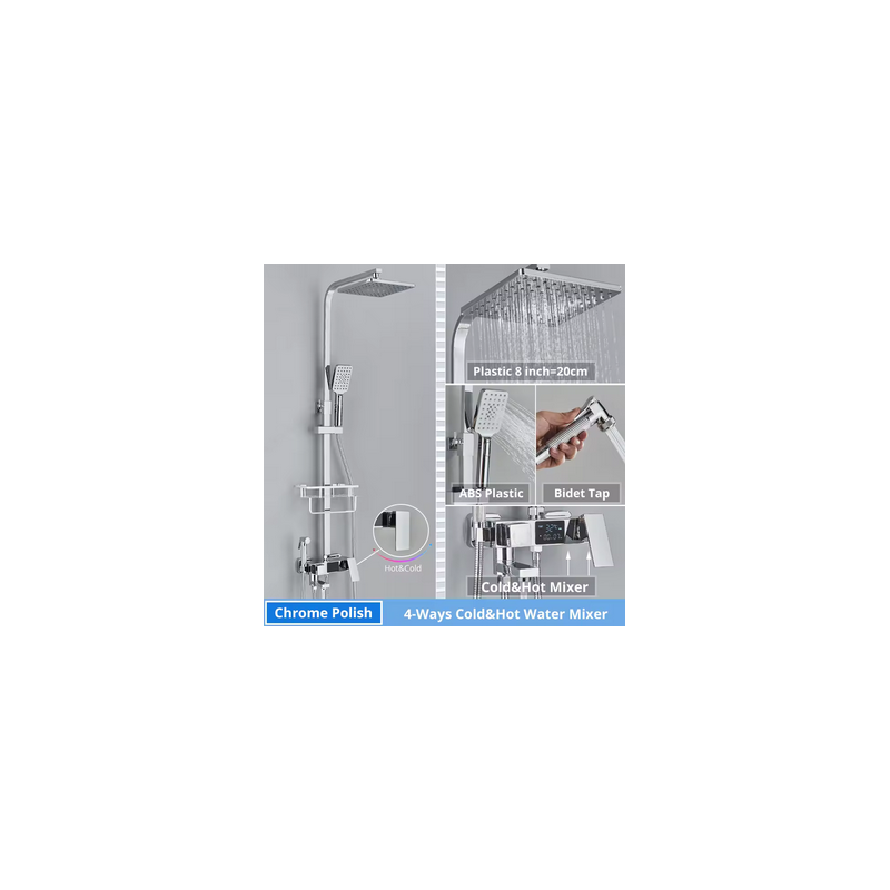 Grifo Ducha termostático pantalla Digital Grifo Ducha termostático pantalla Digital