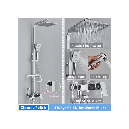 Grifo Ducha termostático pantalla Digital