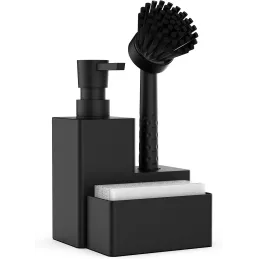 DISPENSADOR DE JABON DE COCINA CON SOPORTE DE ESPONJA
