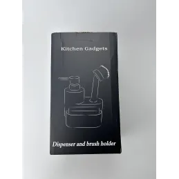 DISPENSADOR DE JABON DE COCINA CON SOPORTE DE ESPONJA DISPENSADOR DE JABON DE COCINA CON SOPORTE DE ESPONJA