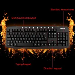 Teclado USB para PC LESHP