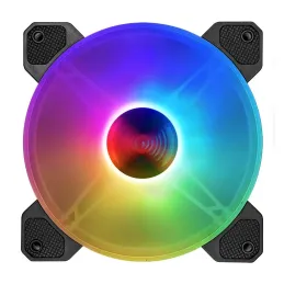 Coolmoon- 5 ventiladores ARGB de 120mm con controlador de música Coolmoon- 5 ventiladores ARGB de 120mm con controlador de música