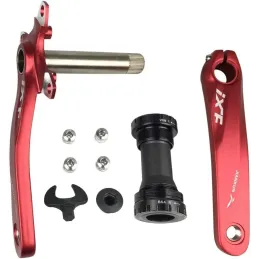 Biela Bicicleta Montaña, Pedalier Platos bcd 104 Bielas MTB Aleación de Aluminio Lzquierda y Derecha