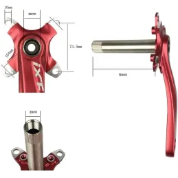 Biela Bicicleta Montaña, Pedalier Platos bcd 104 Bielas MTB Aleación de Aluminio Lzquierda y Derecha