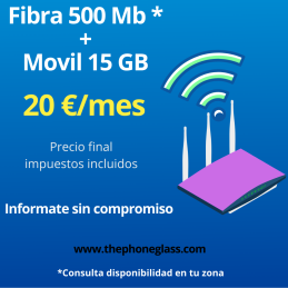 FIBRA 1GB + MOVIL 200 GB