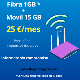 FIBRA 1GB + MOVIL 200 GB