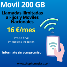 FIBRA 1GB + MOVIL 200 GB