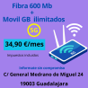 FINETWORK FIBRA 600 Mb + MOVIL GB ILIMITADOS