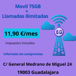 FINETWORK LINEA MOVIL 75GB...