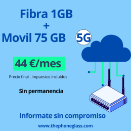 FIBRA 1GB + MOVIL 200 GB