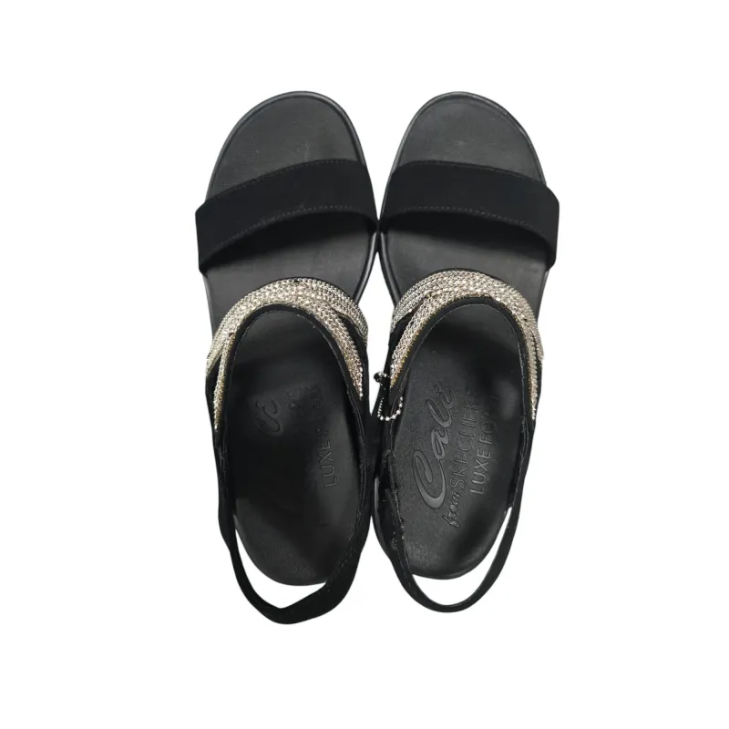 Skechers Rumble On Chart Topper, Sandalias de Talón Abierto Mujer EU-37