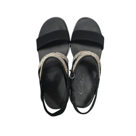 Skechers Rumble On Chart Topper, Sandalias de Talón Abierto Mujer EU-37