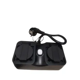 Enchufe Inteligente WiFi con Apple HomeKit, Refoss Enchufe Exterior Impermeable 16A con 2 Tomas