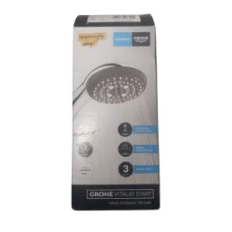 GROHE Vitalio Start 100 26031000 - Cabezal de ducha de mano con 3 funciones GROHE Vitalio Start 100 26031000 - Cabezal de ducha de mano con 3 funciones