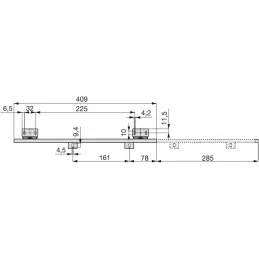 Emuca - Guías para bandeja portateclados extraible con rodamientos de bolas y regulables en altura (55-90mm), 2 unidades Emuca - Guías para bandeja portateclados extraible con rodamientos de bolas y regulables en altura (55-90mm), 2 unidades