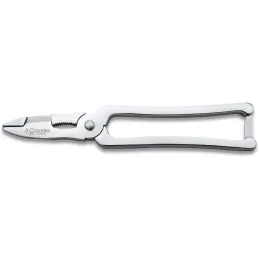 3 Claveles  - Corta mariscos Forjado con muelle y anclaje, inox, 17 cm