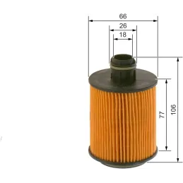 Bosch P7095 - Filtro de aceite para vehículos