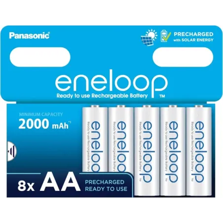 Pilas Recargables AA/Mignon, Paquete de 8 .eneloop