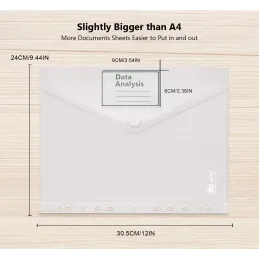 10 Paquetes de Carpetas A4 Plástico