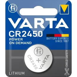 VARTA Pilas de Botón CR2450, paquete de 10