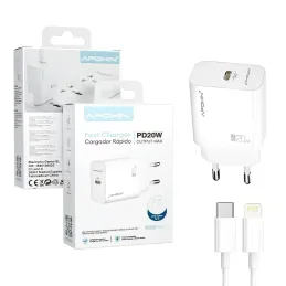 Cargador PD Tipo-C 20W Cable Tipo-C a Lightning