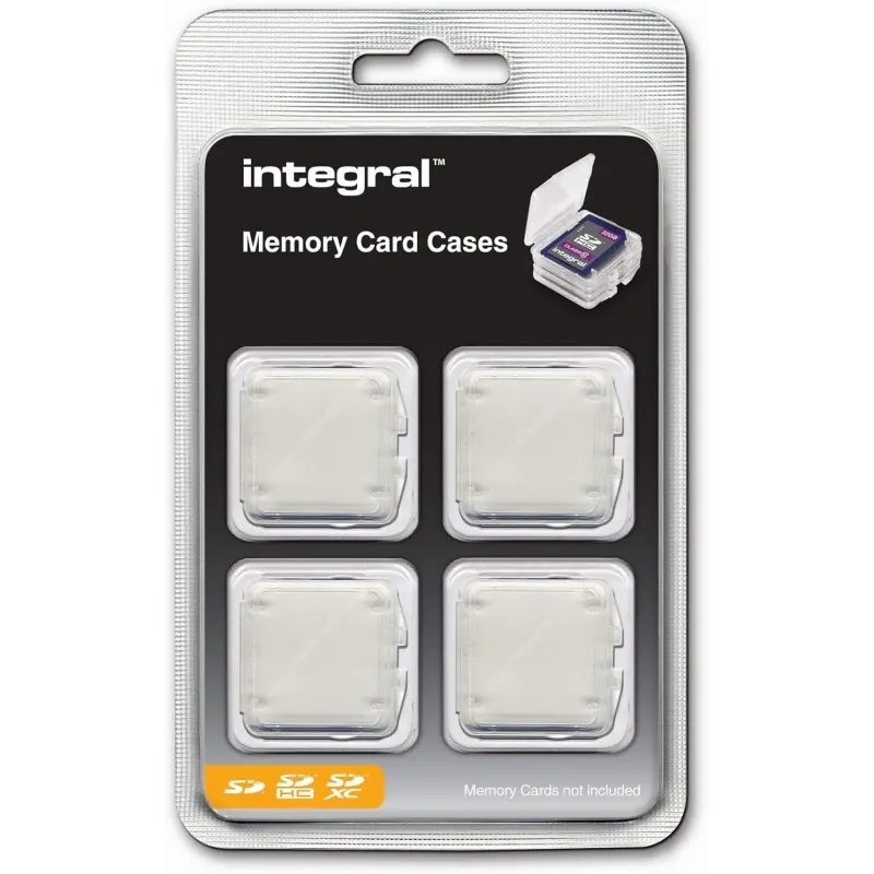 Juego de 4 Carcasas para Tarjetas de Memoria
