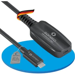 Sonero® Cable USB 3.2 de extensión activo con ampl