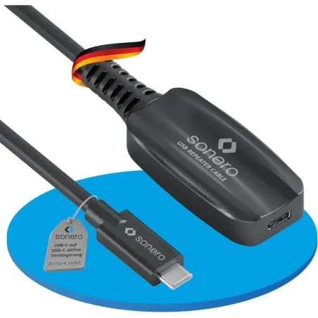 Sonero® Cable USB 3.2 de extensión activo con ampl