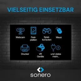 Sonero® Cable USB 3.2 de extensión activo con ampl