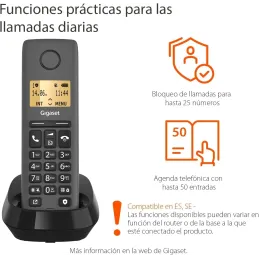 Gigaset Pure 120 - Teléfono inalámbrico DECT con f Gigaset Pure 120 - Teléfono inalámbrico DECT con f