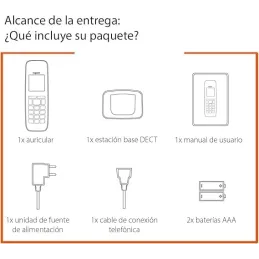 Gigaset Pure 120 - Teléfono inalámbrico DECT con f Gigaset Pure 120 - Teléfono inalámbrico DECT con f