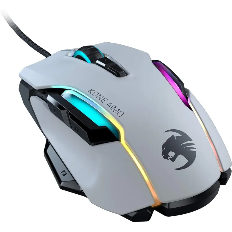 Ratón Gaming Optico con Cable Blanco Kone AIMO