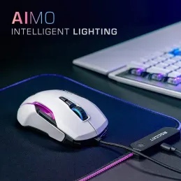 Ratón Gaming Optico con Cable Blanco Kone AIMO