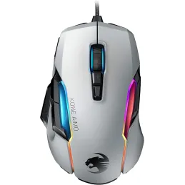 Ratón Gaming Optico con Cable Blanco Kone AIMO