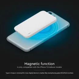 V-TAC Power Bank Magnético Compatible con MagSafe V-TAC Power Bank Magnético Compatible con MagSafe