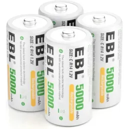 EBL C Batería 5000 mAh - Batería Recargable NI-MH