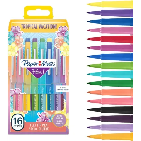 Paper Mate 2061396 - Paquete de 16 rotuladores, pu