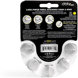 DOTZ Jumbo Cord Identifiers Transparente 5pieza(s) presilla - sujección para cab