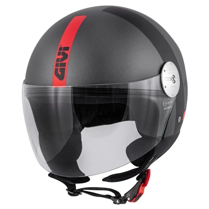 Casco Demi-Jet Givi 10.7 Mini-J Concept Negro Antr Casco Demi-Jet Givi 10.7 Mini-J Concept Negro Antr