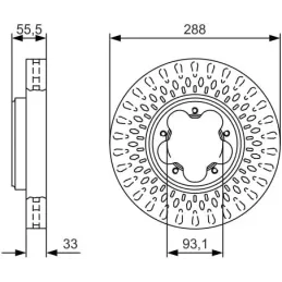 Bosch BD2121 Discos de freno, certificación ECE-R9 Bosch BD2121 Discos de freno, certificación ECE-R9