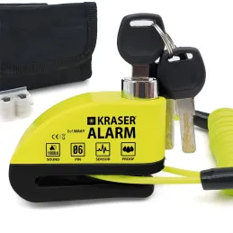 KRASER WA6Y Candado Moto con Alarma 110dB, Antirro