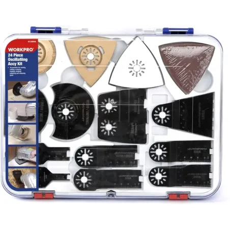 WORKPRO Accesorios para Herramienta Oscilante 24-p