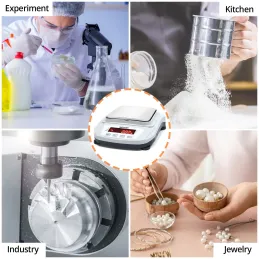 Wellish Báscula Precisión 0.01.Balanza Electrónica