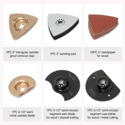 WORKPRO Accesorios para Herramienta Oscilante 24-p WORKPRO Accesorios para Herramienta Oscilante 24-p