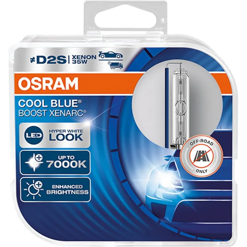 OSRAM XENARC Cool Blue Boost, D2S, Duo Box, OFFROA OSRAM XENARC Cool Blue Boost, D2S, Duo Box, OFFROA