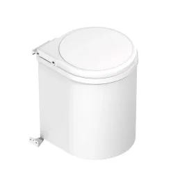 Cubo Basura Redondo Blanco 13 L
