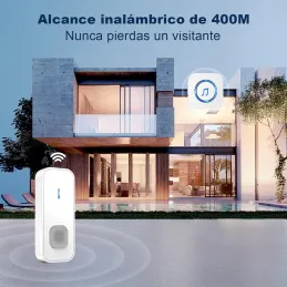 SURFOU Timbre Inalámbrico Exterior Interior Imperm