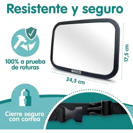 Onco Espejo Coche Bebé Asiento Trasero