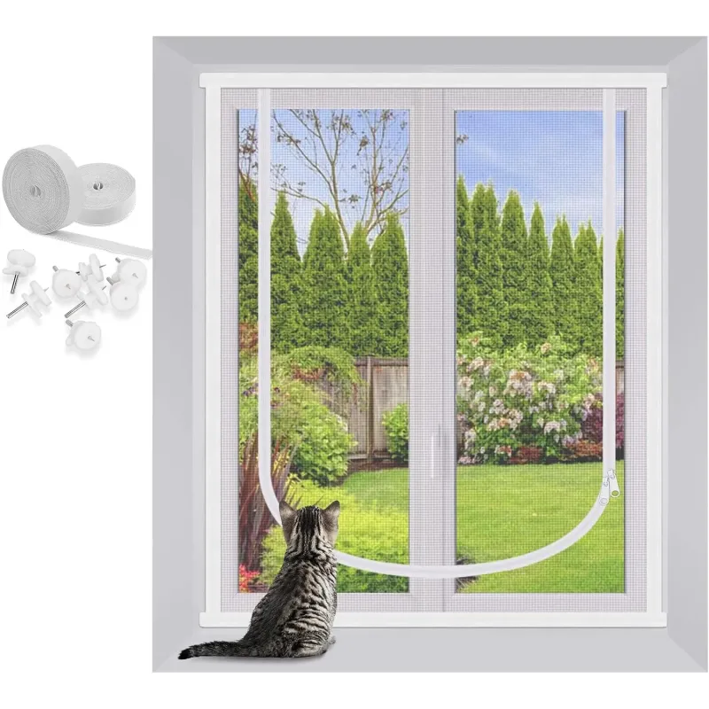 Pantalla para ventana de gato, protección para mascotas de 110 X 150 CM Pantalla para ventana de gato, protección para mascotas de 110 X 150 CM