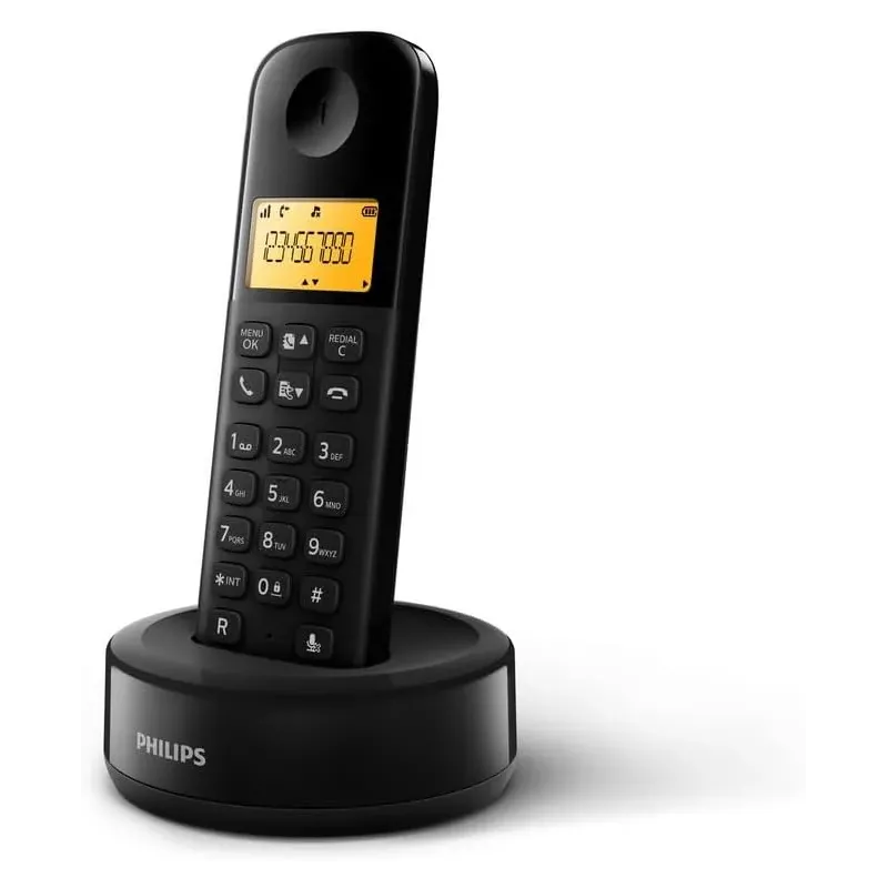 Philips D1601B - Teléfono Fijo Inalámbrico, Pantal Philips D1601B - Teléfono Fijo Inalámbrico, Pantal